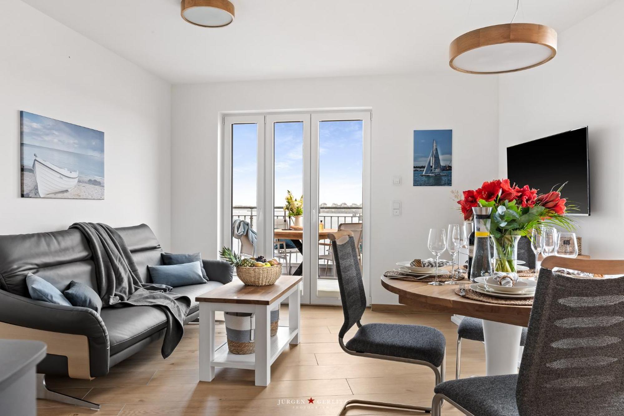 Sea Apartment Mojo- Meerblick, Infrarotauna, Terrasse Olpenitz Extérieur photo