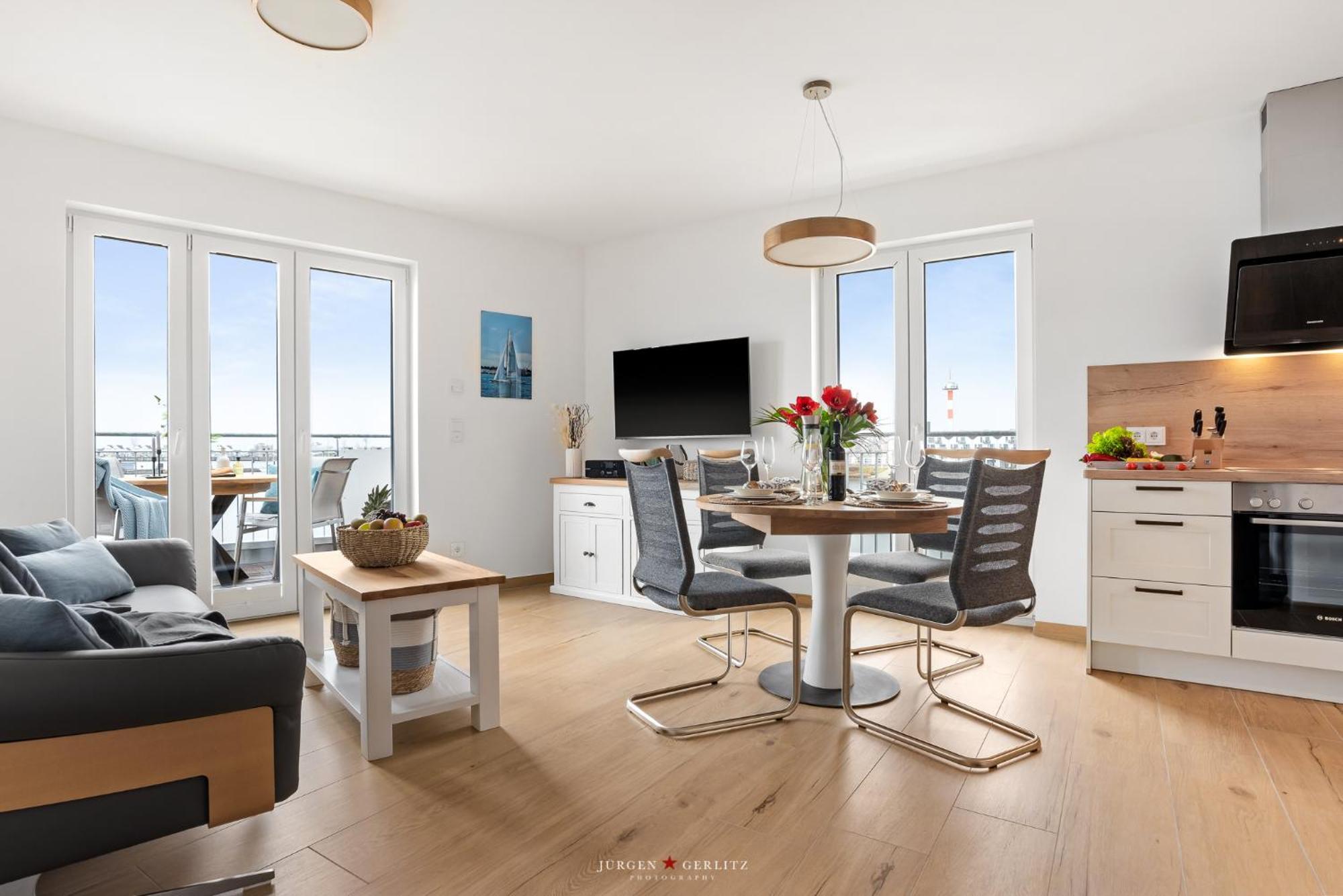 Sea Apartment Mojo- Meerblick, Infrarotauna, Terrasse Olpenitz Extérieur photo